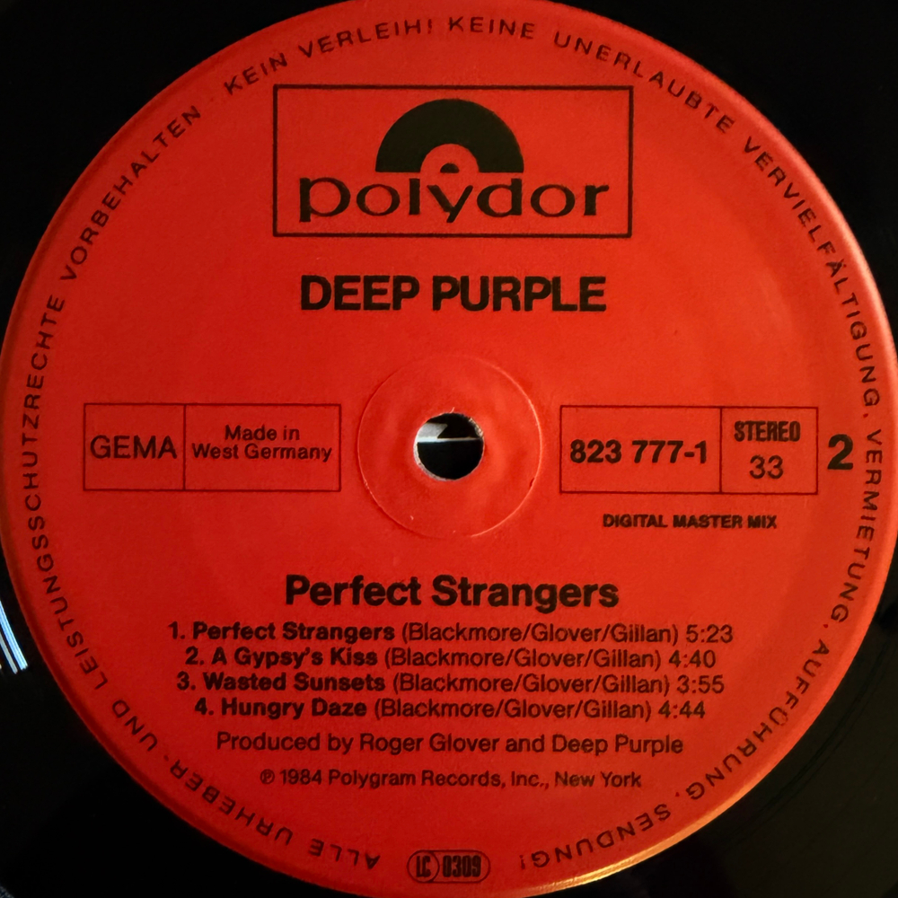 Виниловая пластинка Deep Purple ‎– Perfect Strangers LP