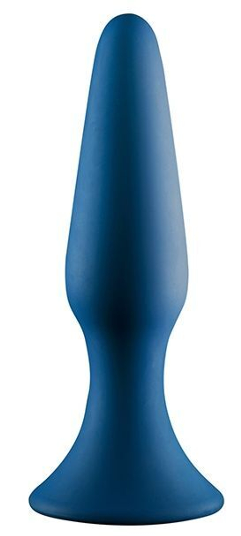 Синяя анальная пробка METAL BALL BUTT PLUG - 15 см. (Цвет: синий)