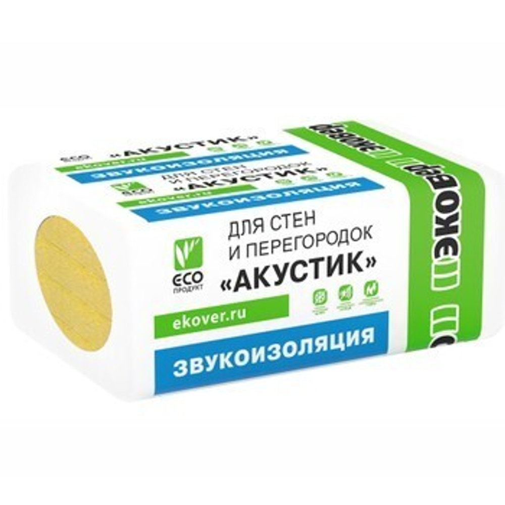 Утеплитель Эковер Акустик 1000х600х50 мм 12 шт в упаковке