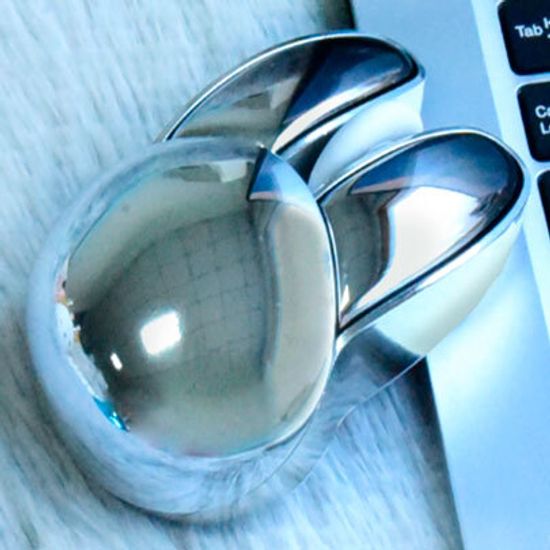 Беспроводная мышь Mofii M6DM 2.4G wireless+bluetooth dualmode mouse  зая Electroplating silver