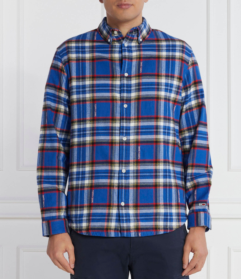 Рубашка TOMMY CHECK Tommy Jeans - голубой(DM0DM17245)