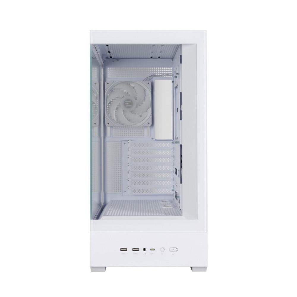 корпус ZALMAN P40 DS, ATX, WHITE, 9.1-inch LCD