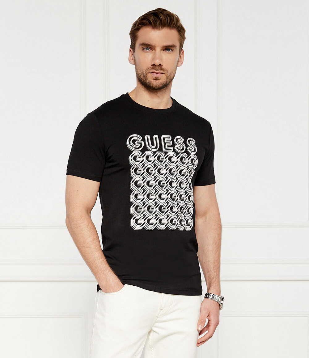 Футболка G CHAIN GUESS - черный(M4YI29 J1314)