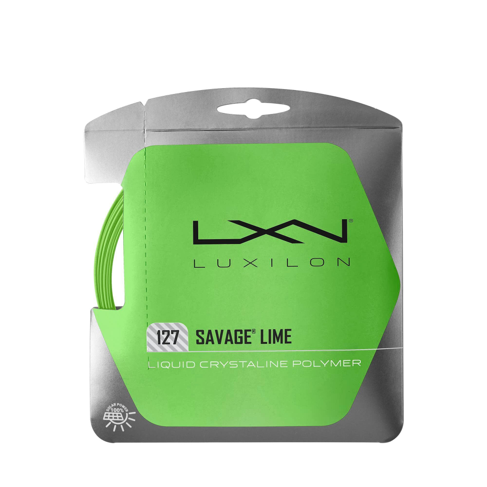 Струны для тенниса LUXILON SAVAGE LIME Сеты (1 натяжка) 12.2 м