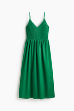 Хлопковое платье со сборками на лифе - H&M