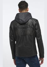 Куртка men's straight biker jacket with det. jersey hood MU-M23-77-1000