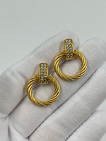 Серьги с кристаллами Christian Dior