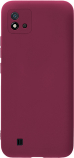 Мягкий Soft Touch чехол из силикона для REALME C11 2021 / C20 с бархатной подкладкой