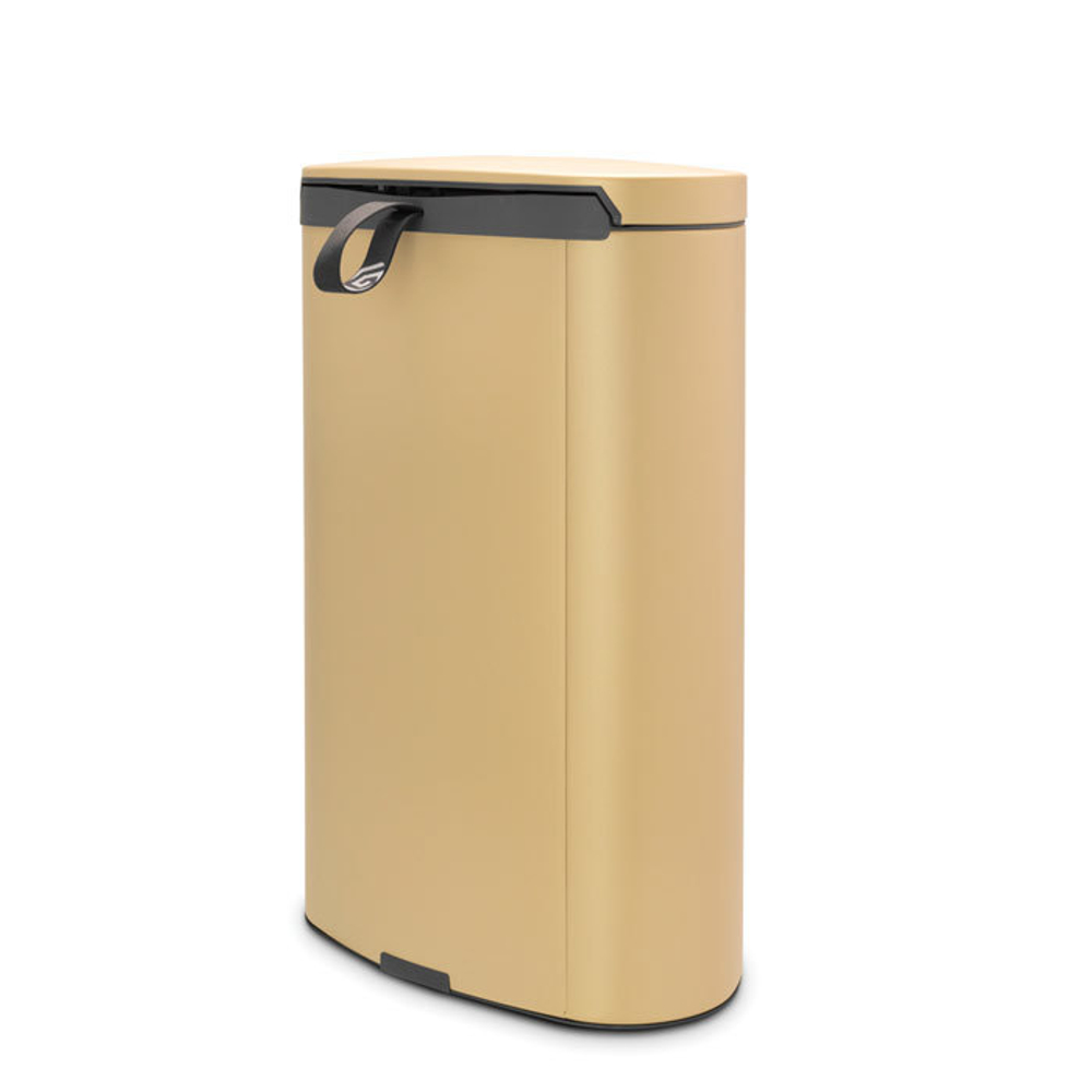 Мусорный бак с педалью 40л FB Brabantia Минерально-золотой