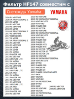 Фильтр масляный HF147 Снегоходы Yamaha, Yamaha Scooter, Yamaha Motorcycle, Yamaha ATV, Kymco