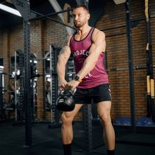 Гиря обрезиненная с хромированной ручкой PROFI-FIT 16 кг