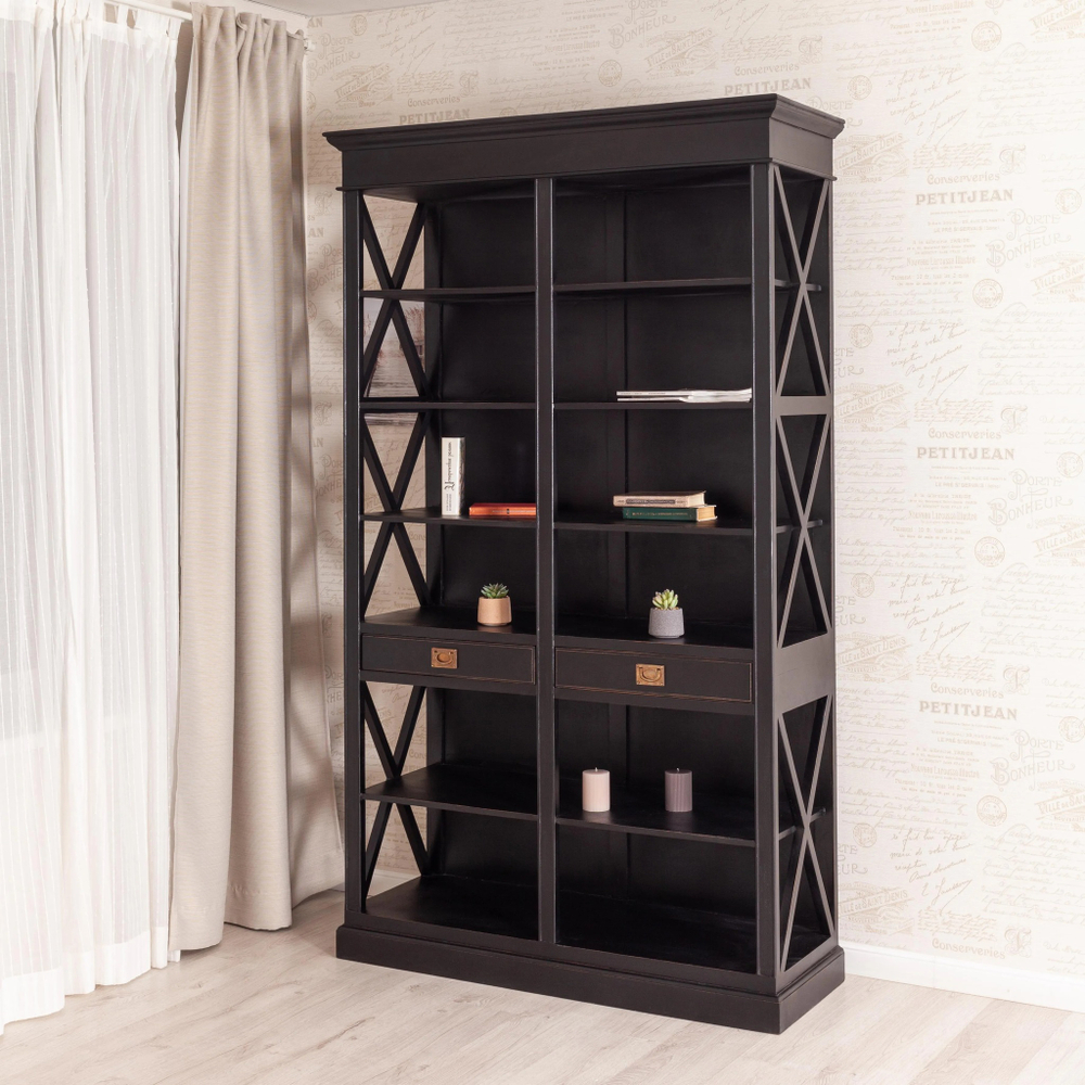 Библиотека Secret de Maison BLACK LABEL (mod. DA-2379) дерево манго/мдф, 130х47х220 см, черный