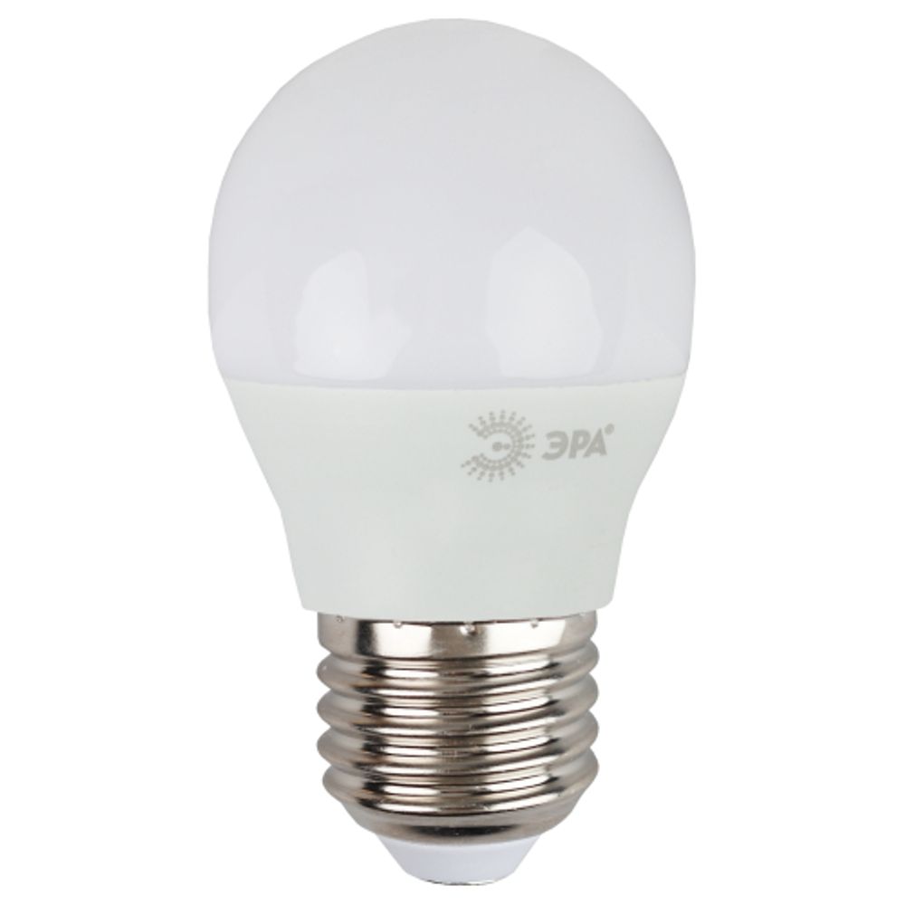 Лампа светодиодная ЭРА STD LED P45-9W-827-E27 9Вт шар теплый белый свет Е27 | Лампы cветодиодные Шар (G/P)