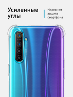 Чехол ROSCO для realme XT;realme X2 оптом (арт. RM-XT-HARD-TPU-TRANSPARENT)