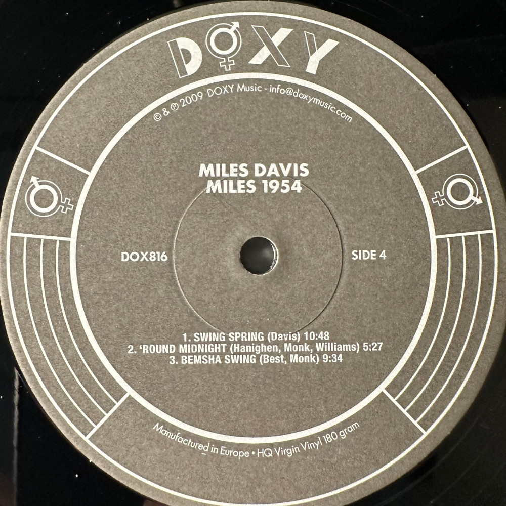 Miles Davis ‎– Miles 1954 2LP (Европа 2009г.)