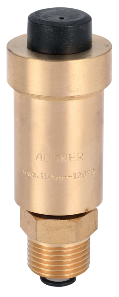 Воздухоотводчик автоматический с отсекающим обратным клапаном AOSKER (ф15) 1/2"НР 10 бар - 110℃
