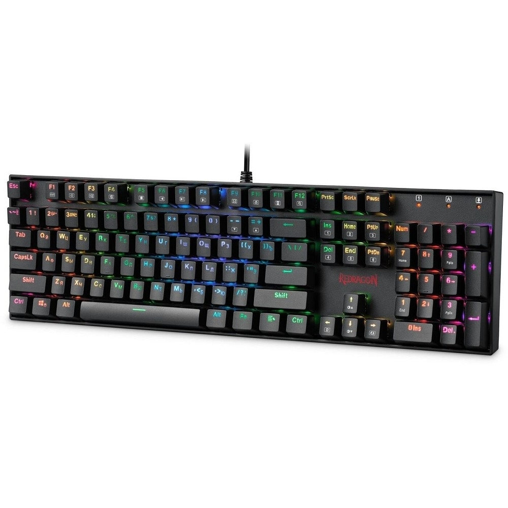 Redragon Клавиатура   Mitra RU [75015] {Механическая, RGB, Full Anti-Ghosting}