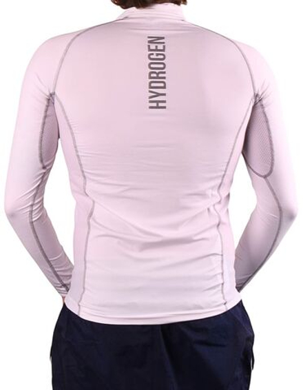 Мужская теннисная футболка Hydrogen Essential Zipped Second Skin Long-Sleeve