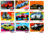 Вкладыши от жвачки Turbo Classic - Турбо Классик. 20 штук без повторов. Серия 71 - 140