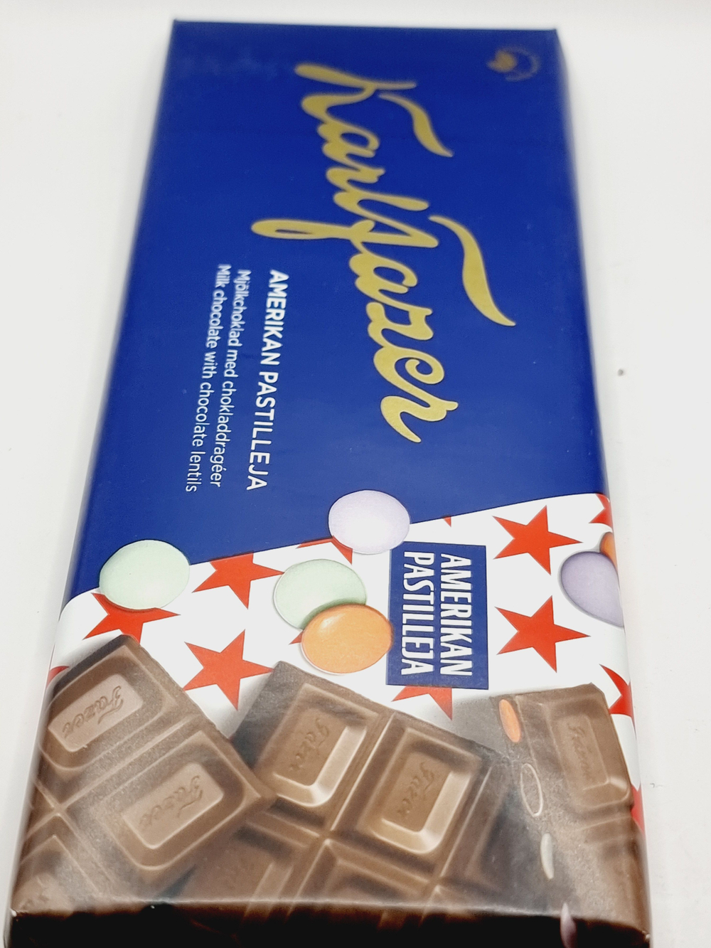Karl Fazer шоколад молочный - American lentils 180 г (из Финляндии)