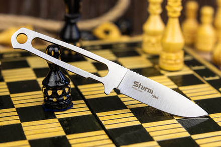 Туристический нож Sturm Mini M390 StoneWash Kydex