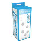Прозрачные анальные шарики JAMMY JELLY ANAL LOVE BALLS CRYSTALL - 40 см. (Цвет: прозрачный)
