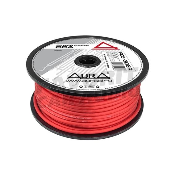 Силовой провод AURA PCS-308B 8GA медно-алюм.