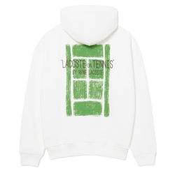 Куртка теннисная Lacoste Multi Print Fleece - white