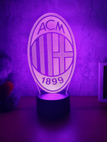 3D Светильник "AC Milan" (ФК Милан)
