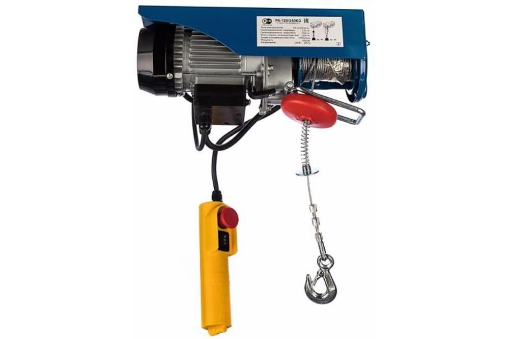 Таль электрическая TOR PA 250/500 кг 30/15 м (серия J)