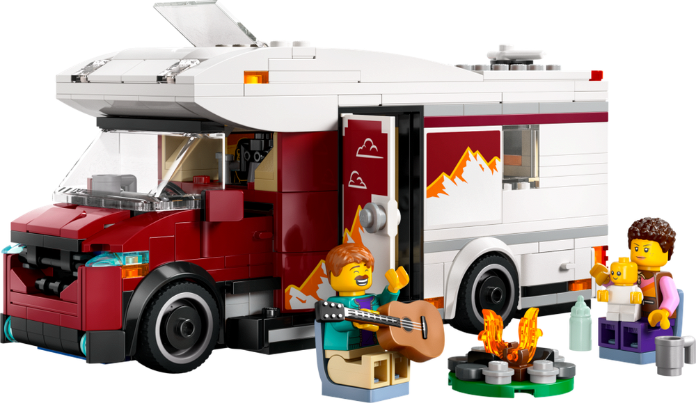 Конструктор Лего Сити Туристический фургон для отдыха и приключений | LEGO City Holiday 60454 — 385 деталей (6+)