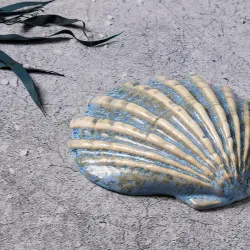 Блюдо для подачи 13*12,5 см h3 см емкость для закусок Shell Northern Blue Frutti di Mare P.L. [1]