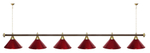Лампа STARTBILLIARDS 6 пл. (плафоны золотые,штанга золотая,фурнитура золото)