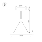 Светильник SP-CONGO-CAN-1-R400-24W Warm3000 (BK, 120 deg, 230V) (Arlight, IP20 Металл, 5 лет)