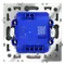 Переключатель проходной одноклавишный с подсветкой Voltum S70 Черный матовый VLS010408