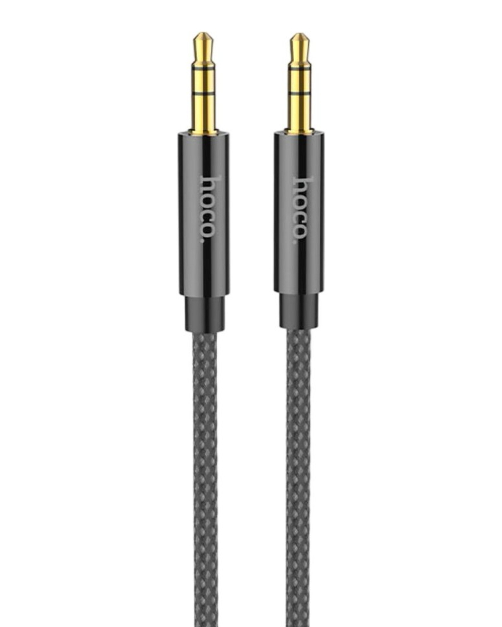 Аудиокабель AUX 3,5mm Hoco 1m с микрофоном UPA19 черный
