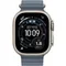 Часы Apple Watch Ultra 3, 2025, 49 мм, титан натурального цвета, ремешок Ocean цвета «якорный синий»
