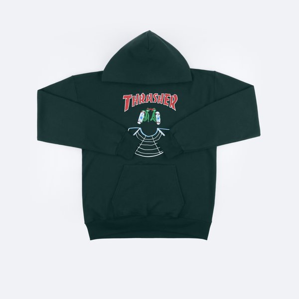 Худи Thrasher Doubles Hood (forest green) артикул: - купить в магазине Дайс