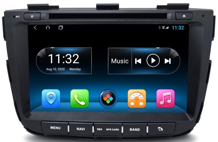 Магнитола для KIA Sorento 2 XM 2012-2020 c экраном климата снизу - Kuberg KR-8169-S10 Android 10, Быстрая, SIM-слот