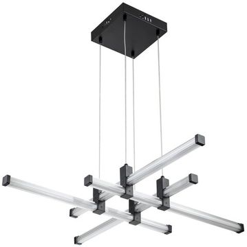 Люстра подвесная LED 60W 3000К-6000К 4010/02/04P чёрный Quadro Stilfort