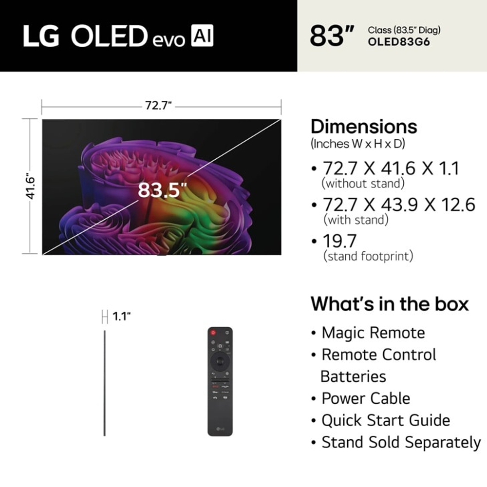 Телевизор LG OLED83G6 EU