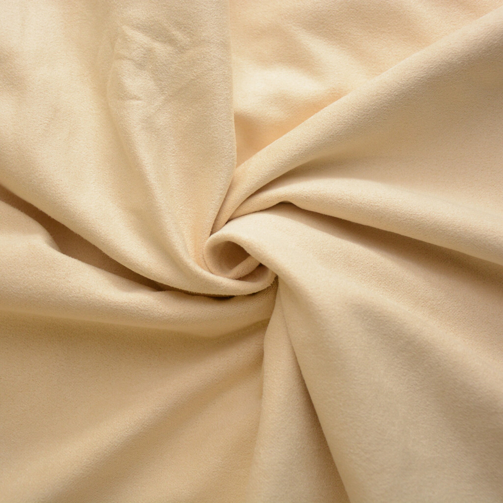 Искусственная замша, двухсторонняя, Soft, цвет: кремовый