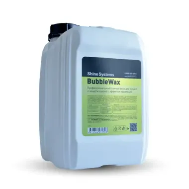 Shine Systems BubbleWax - пенный воск для сушки и защиты кузова с эффектом кавитации, 20 л