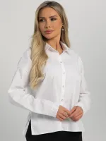Рубашка из хлопка Мериме (белая) Б16239-10М LT Collection