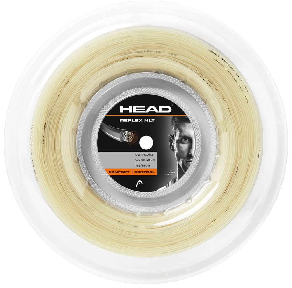 Теннисные струны Head Reflex MLT (200 m) - натуральные
