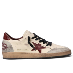 Women's Golden Goose Ball Star with Cherry Crocodile Star and Heel Tab