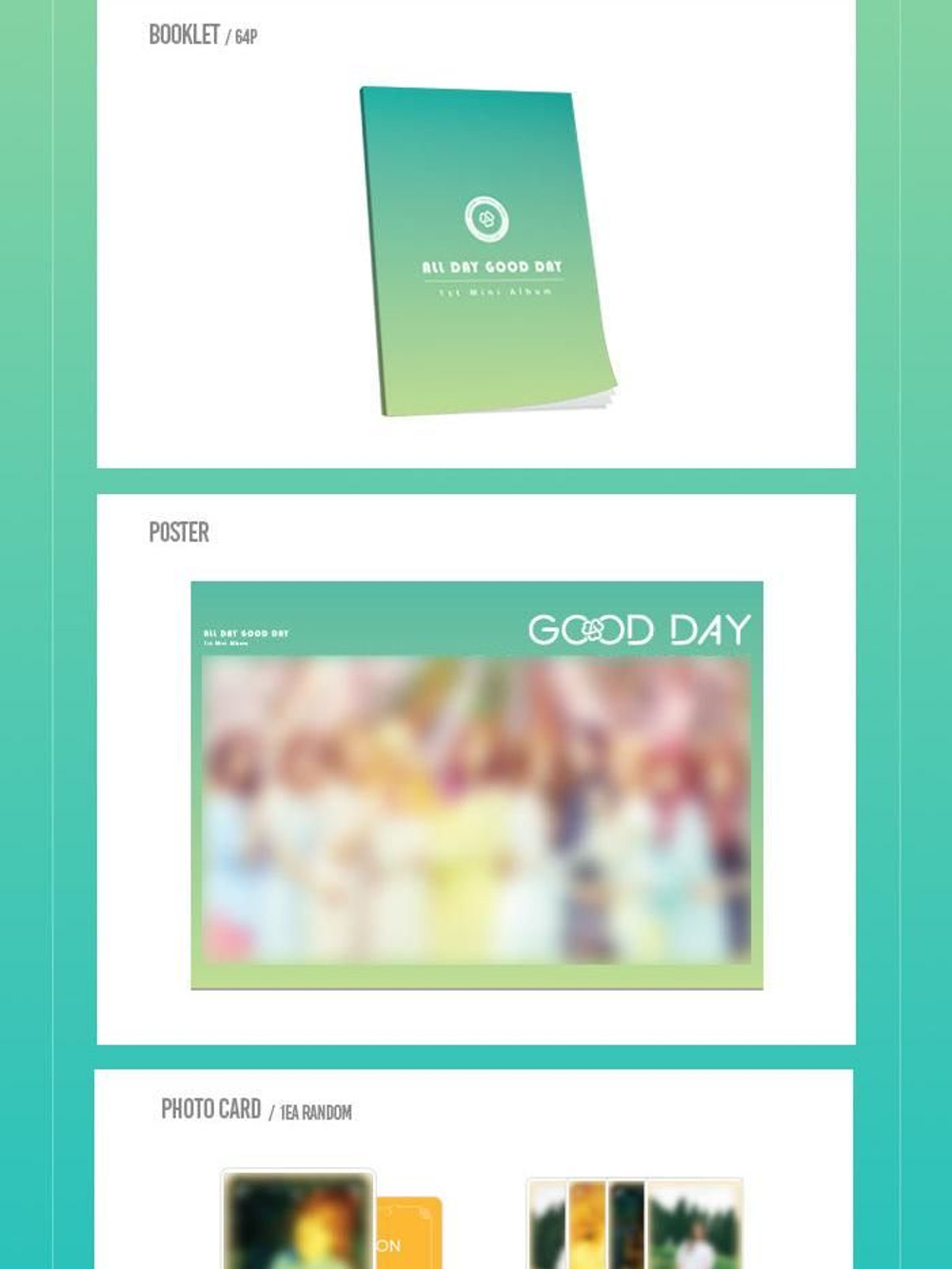 Альбом Good Day - All Day Good Day 1st Mini Debut Album