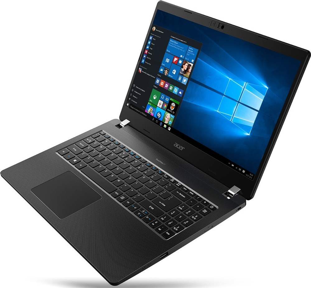 Ноутбук Acer TravelMate P2 TMP215-52-32X3 - 15.6;, 1920x1080 (Full HD), Intel Core i3 10110U 2100MHz, SODIMM DDR4 4GB, SSD 256GB, Intel UHD Graphics, Bluetooth, Wi-Fi, FPR, noDVD, 3cell, Чёрный, Windows 10 Pro 64, NX.VLLER.00Q