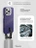 Чехол накладка iPhone 16 Pro Max 6.9" Gurdini Carbon Design (Magsafe &amp; Lense holder) Galaxy Purple