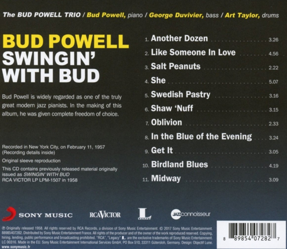Bud Powell / Swinging With Bud (CD)